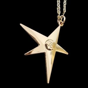 Authentic Chanel Star Charm Upcycled Necklace